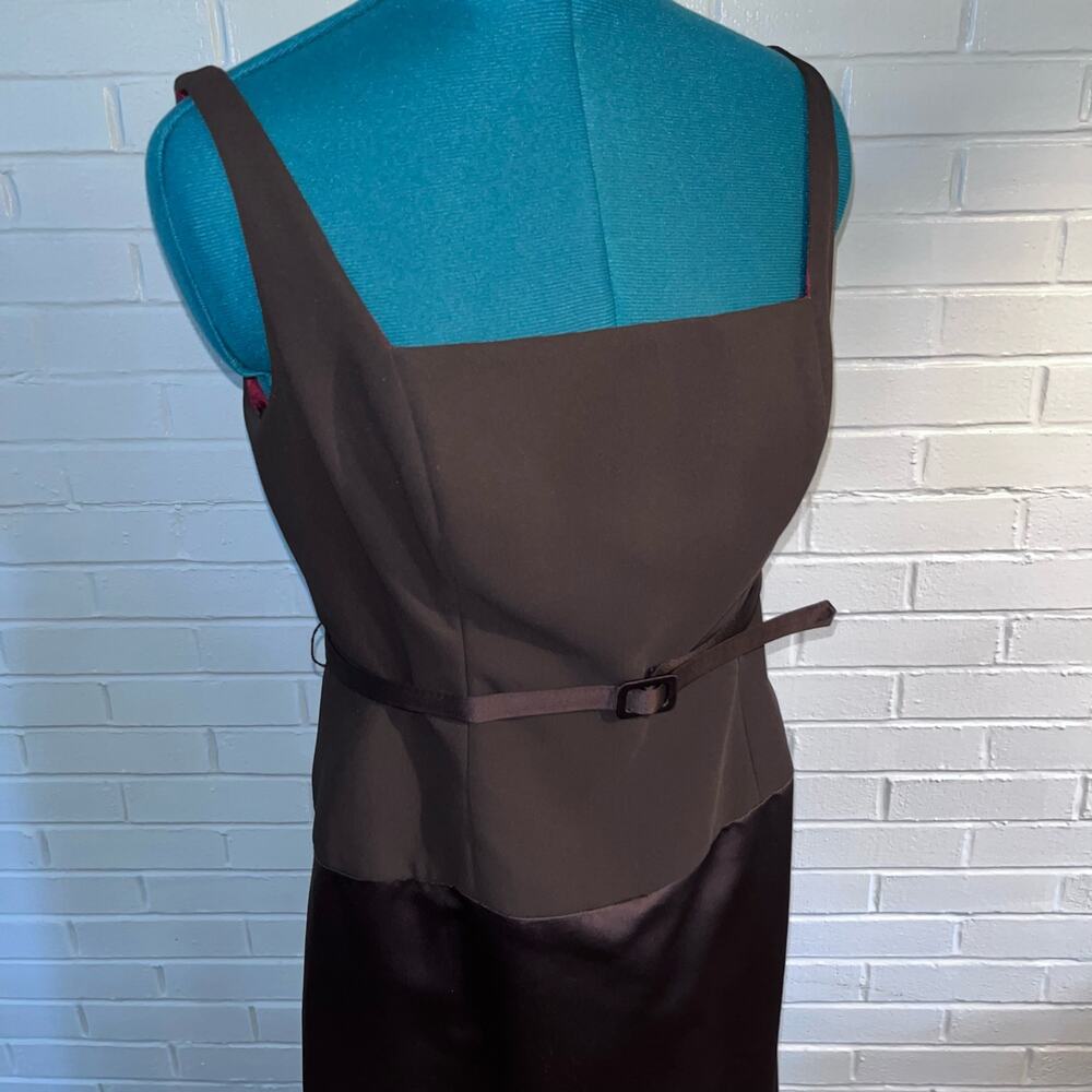 90s Chocolate Brown Formal Dress